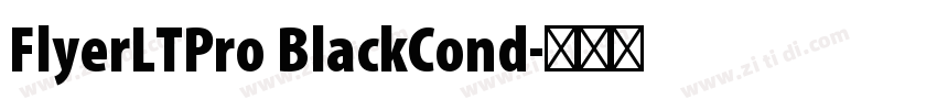 FlyerLTPro BlackCond字体转换 FlyerLTPro BlackCond字体转换